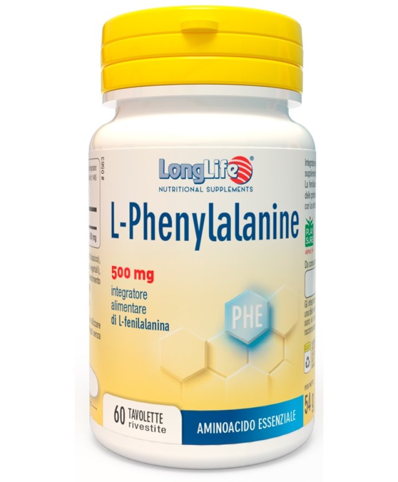 LONGLIFE L-PHENYLAL 500MG 60TA LONGLIFE L-PHENYLAL 500MG 60TA