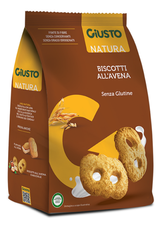 GIUSTO S/G BISCOTTI AVENA 250G