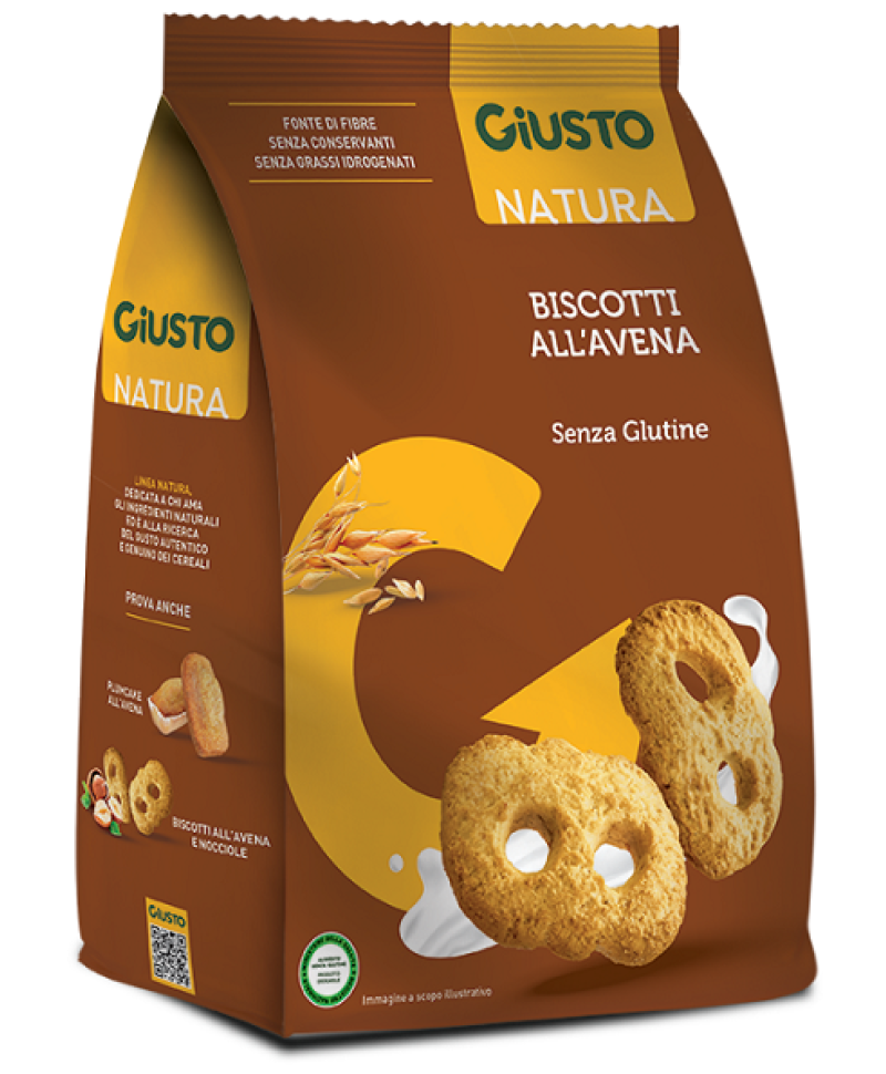 GIUSTO S/G BISCOTTI AVENA 250G