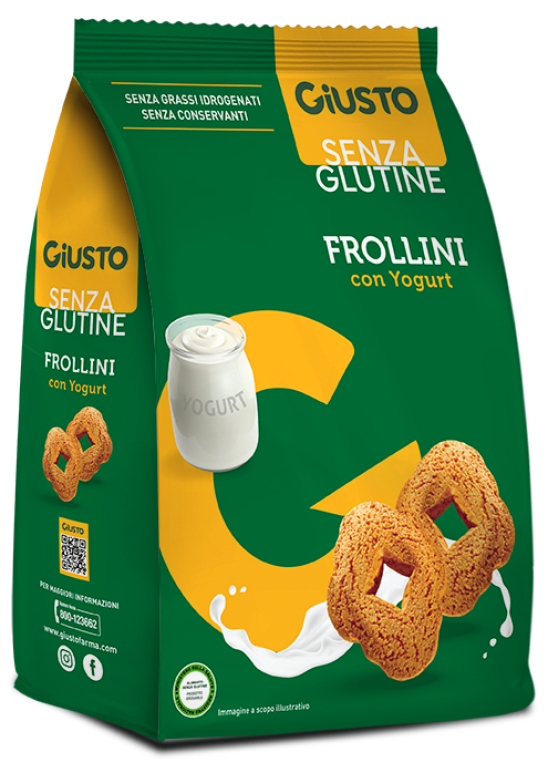 GIUSTO-S/G FROLLINI YOGURT250G