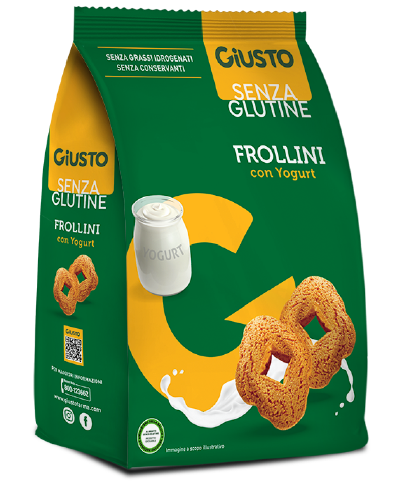 GIUSTO-S/G FROLLINI YOGURT250G