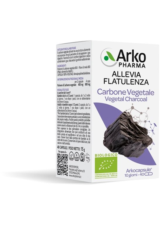 ARKO Capsule CARBONE VEG BIO 40 Capsule