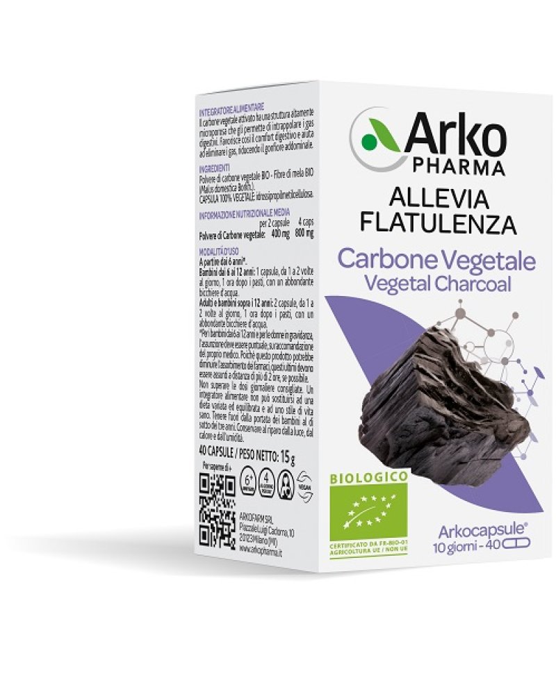 ARKO Capsule CARBONE VEG BIO 40 Capsule