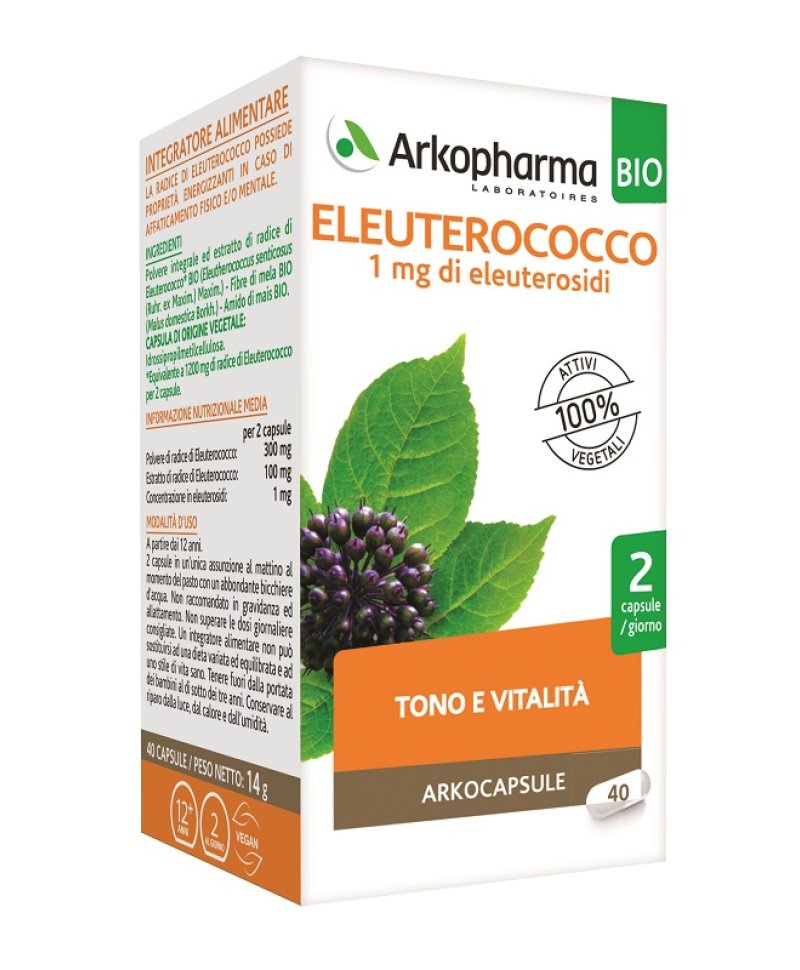 ARKO ELEUTEROCOCCO BIO 40CPS(AD/