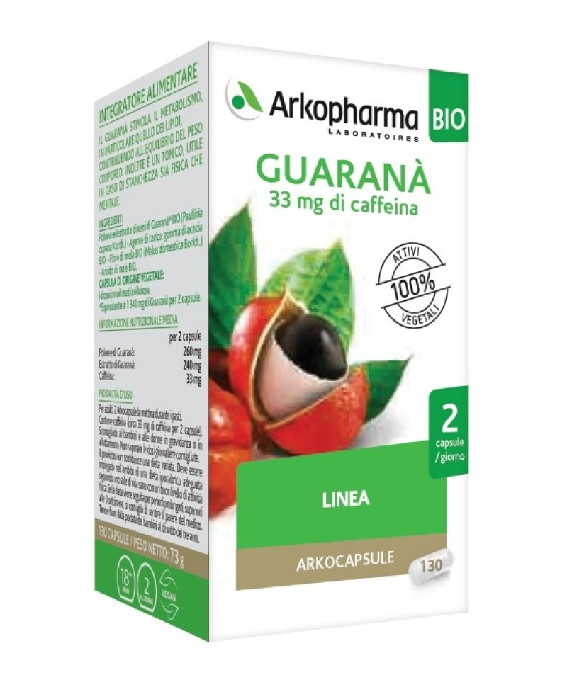 ARKO Capsule GUARANA' BIO 130 Capsule