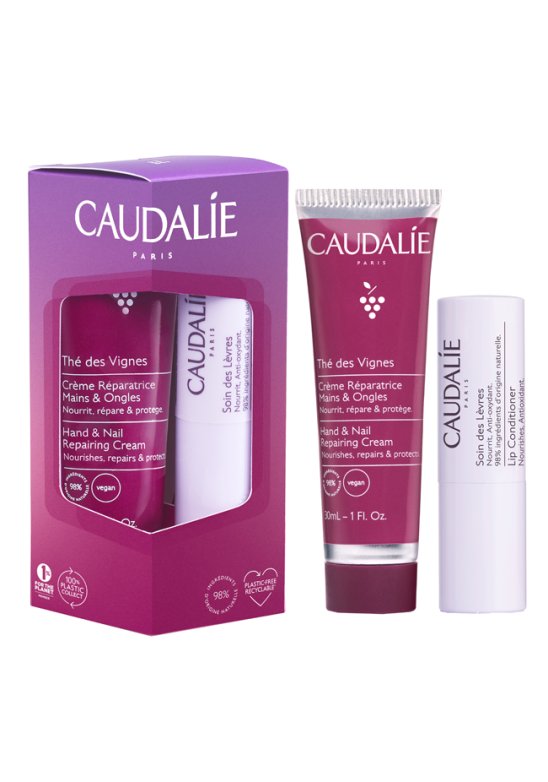 Caudalie THE DES VIGNES DUO Crema mani 30 ml + Stick labbra 4,5 g