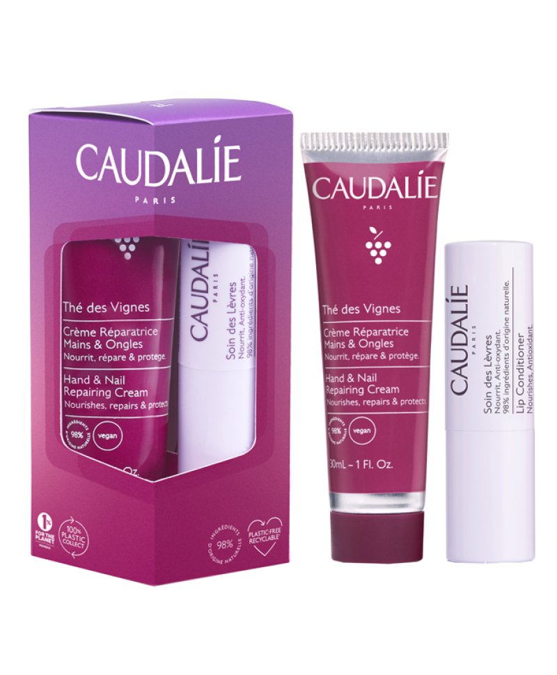 Caudalie THE DES VIGNES DUO Crema mani 30 ml + Stick labbra 4,5 g