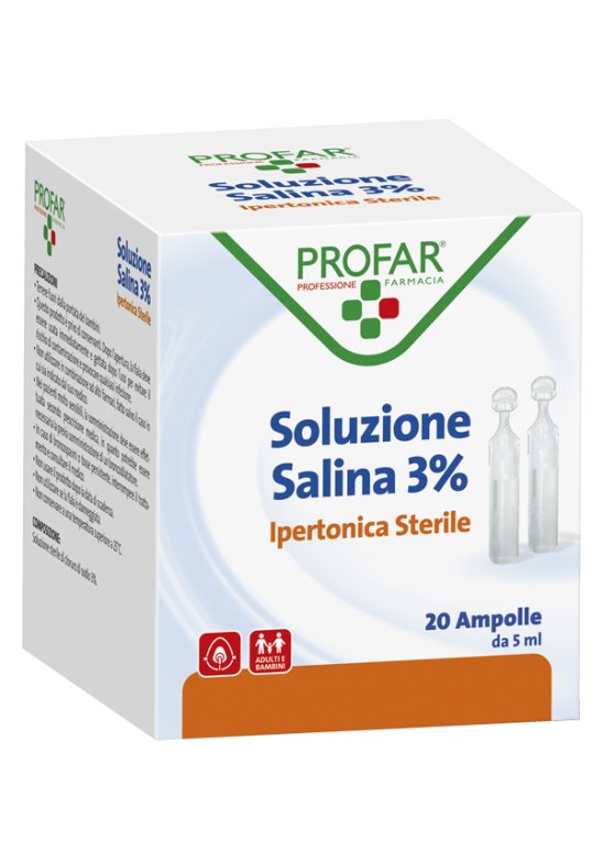 PROFAR SOLUZ IPERT 3% 5ML 20PZ