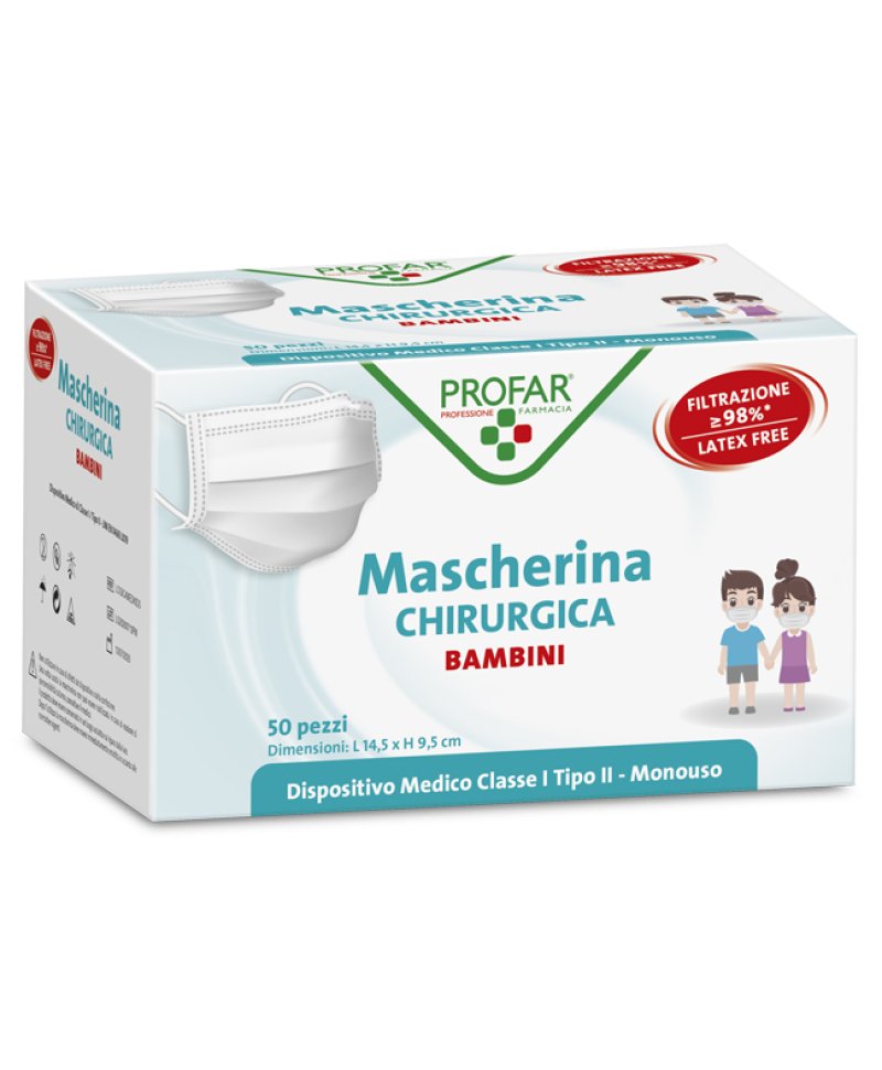 PROFAR MASCHERINA CHIR BB 50PZ