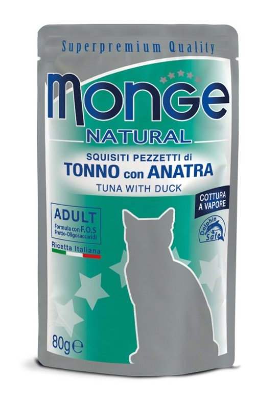 MONGE BUSTE TONNO/ANATRA 80G
