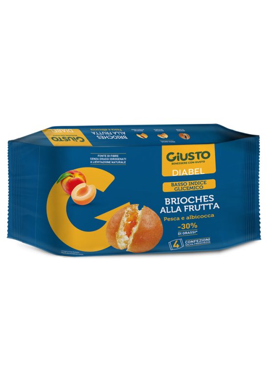 GIUSTO DIABEL BRIOCHE FRUTT4PZ