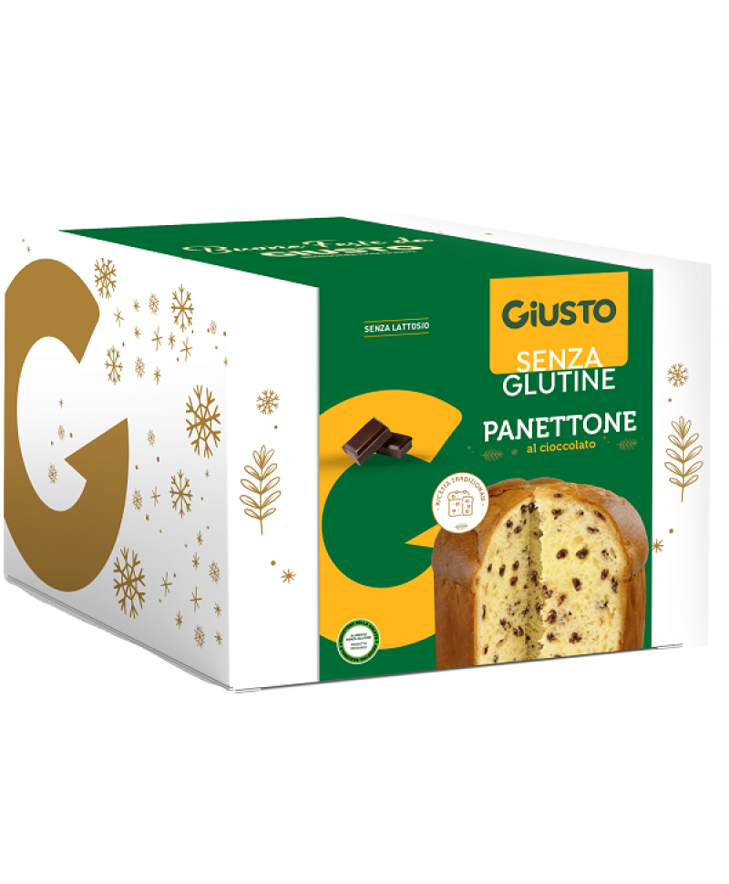 GIUSTO-S/G PANETTONE CIOC 500G