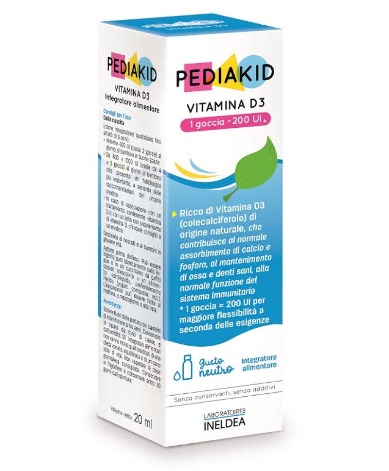 PEDIAKID VITAMINA D3 200IU 200ML