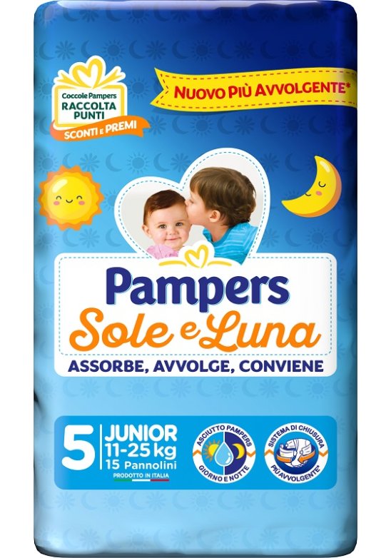 PAMPERS SOLE&LUNA JUNIOR 15PZ