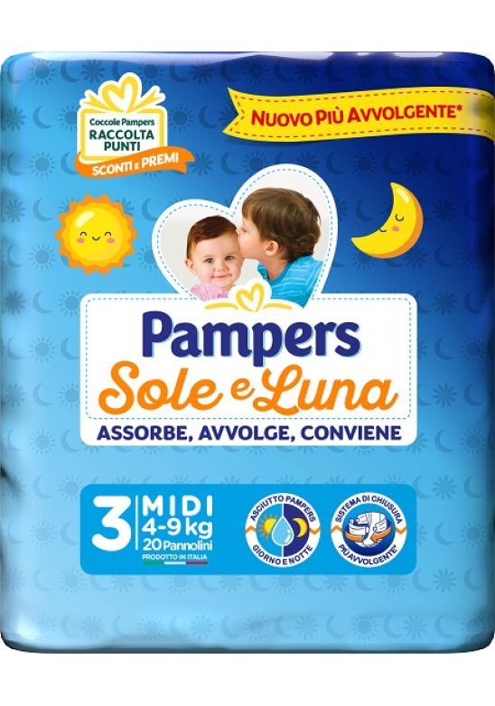 PAMPERS SL MIDI 20PZ