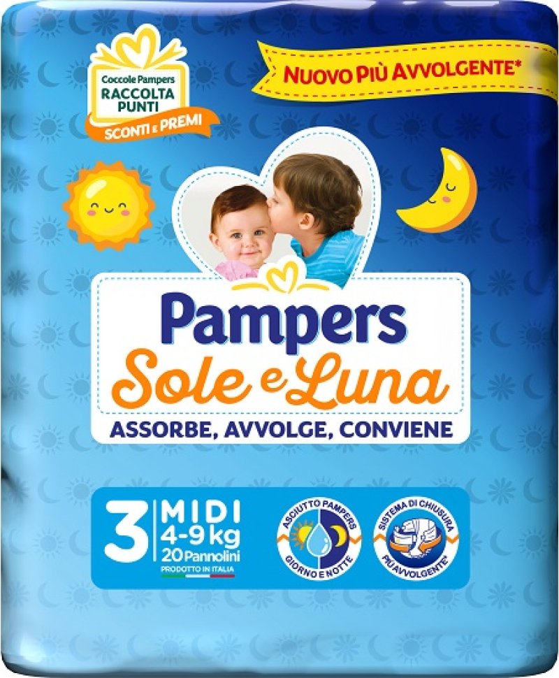 PAMPERS SL MIDI 20PZ