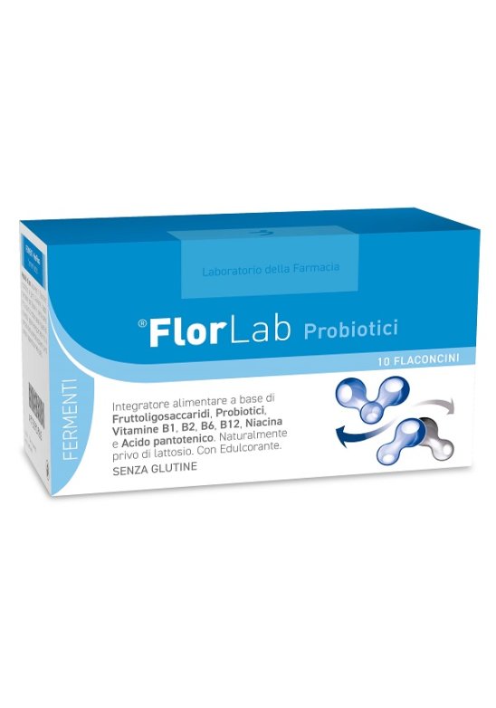 LDF FLORLAB 10 flaconcini probiotici, prebiotici e vitamine