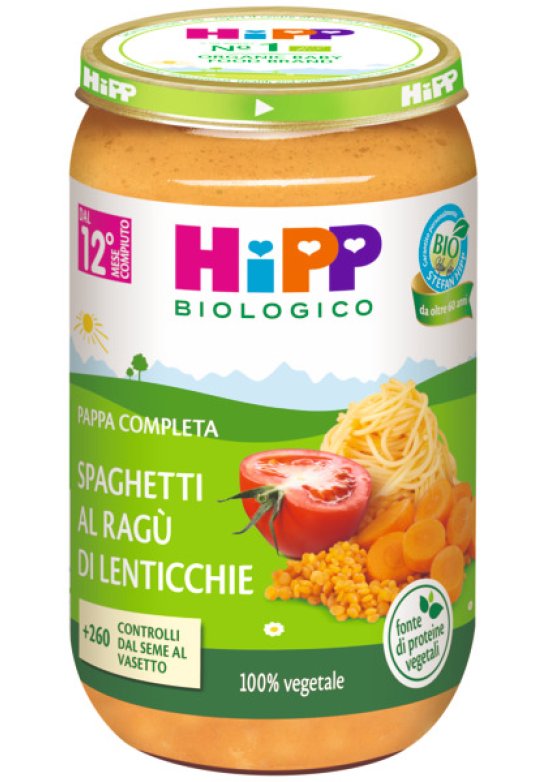 HIPP SPAGHETTI RAGU'LENTICCH BIO