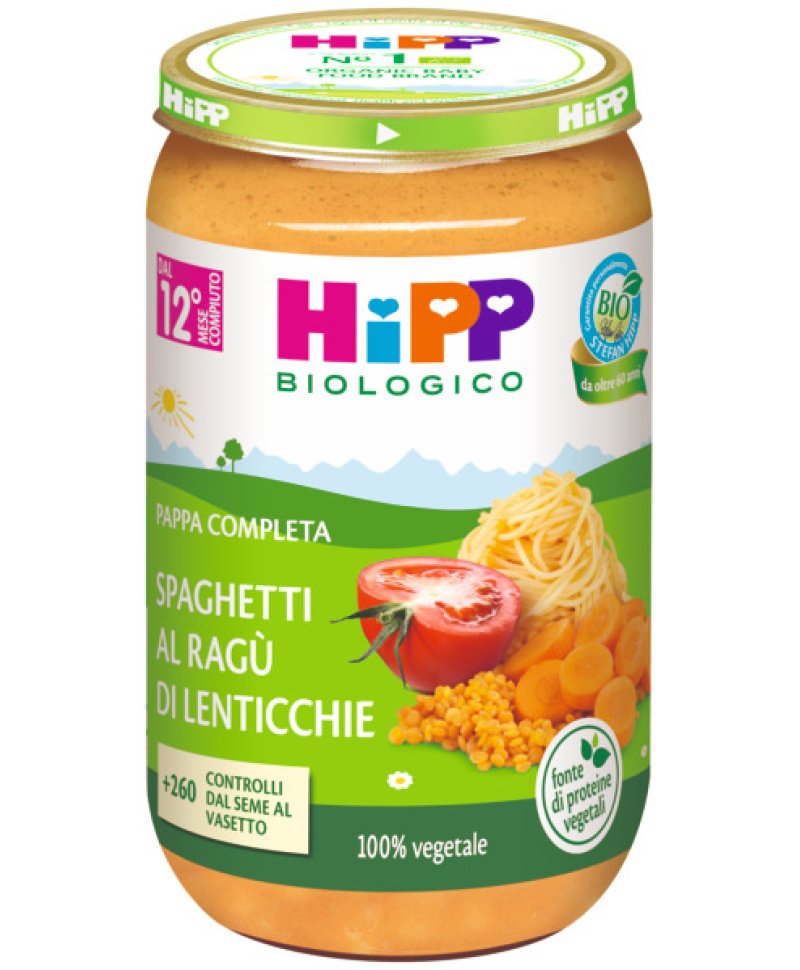 HIPP SPAGHETTI RAGU'LENTICCH BIO