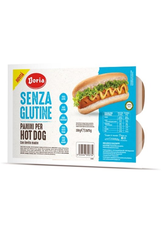 DORIA PANINI HOT DOG 2X75G