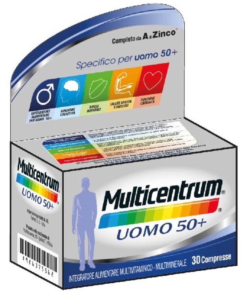 MULTICENTRUM UOMO 50+ 30 Compresse