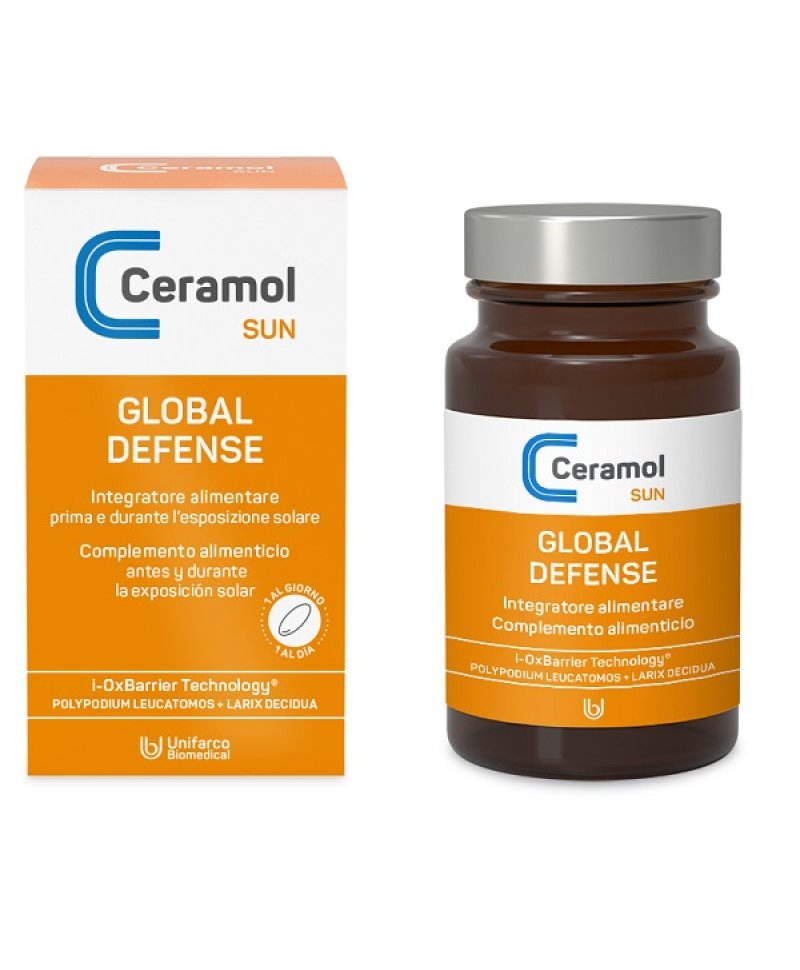 CERAMOL GLOBAL DEFENSE 30 Compresse antiossidanti protezione sole