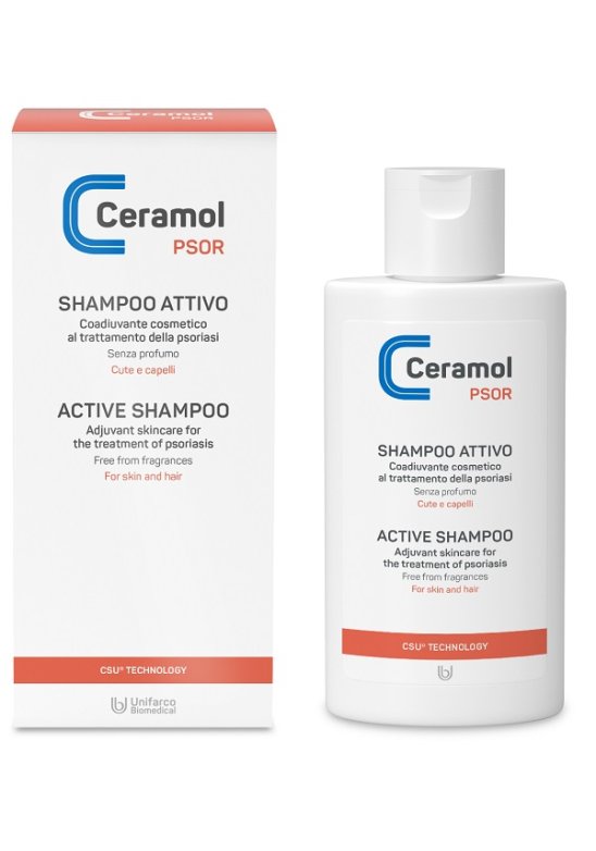 CERAMOL SHAMPOO ATTIVO trattamento PSORIASI E DESQUAMAZIONE CUOIO CAPELLUTO 200 ML