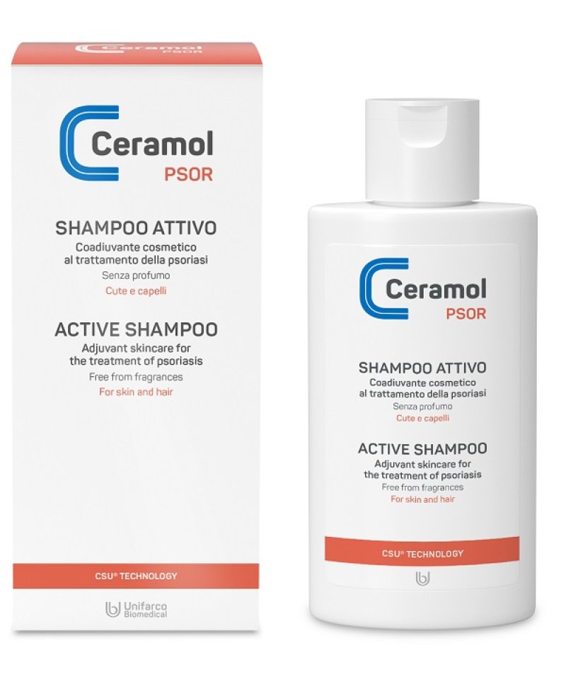 CERAMOL SHAMPOO ATTIVO trattamento PSORIASI E DESQUAMAZIONE CUOIO CAPELLUTO 200 ML