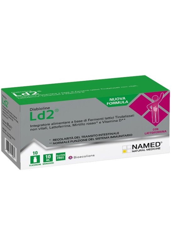 DISBIOLINE LD2 fermenti lattici + lattoferrina 10 flaconcini