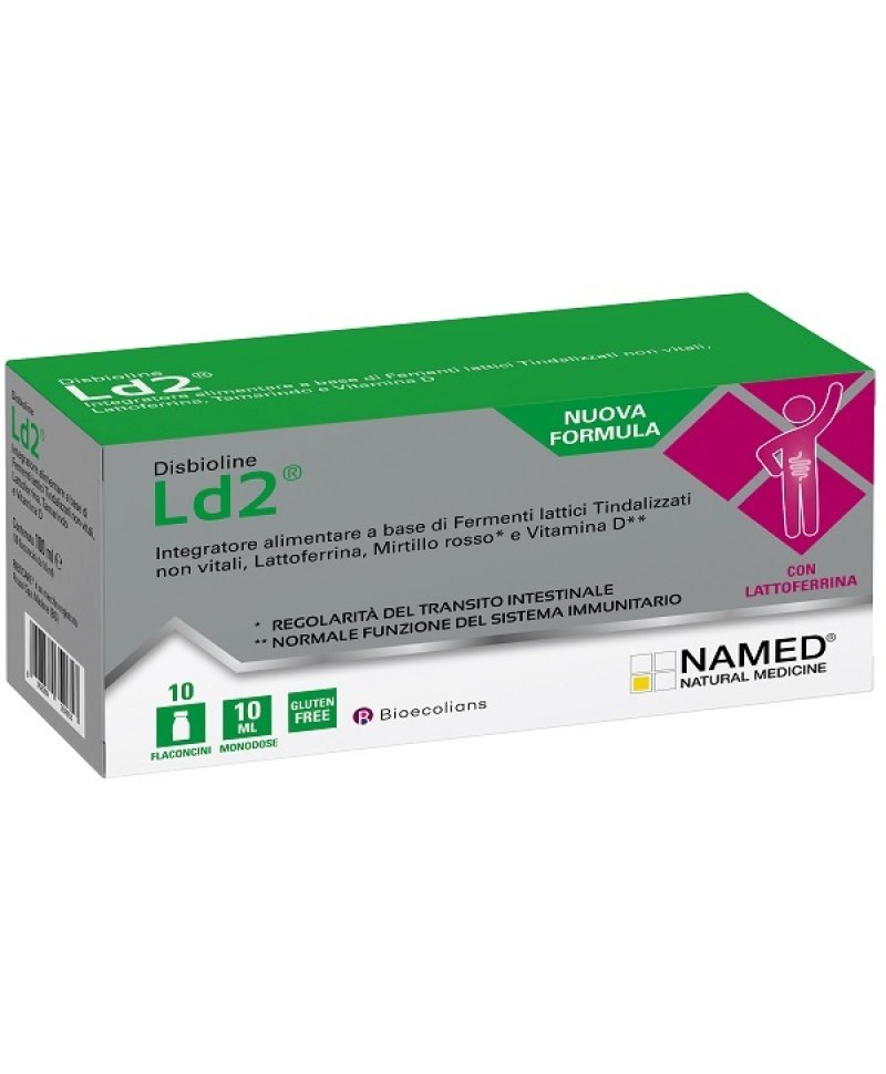 DISBIOLINE LD2 fermenti lattici + lattoferrina 10 flaconcini