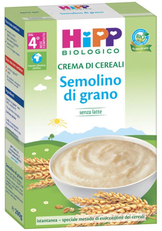 HIPP BIO CREMA CEREALI SEMOLIN