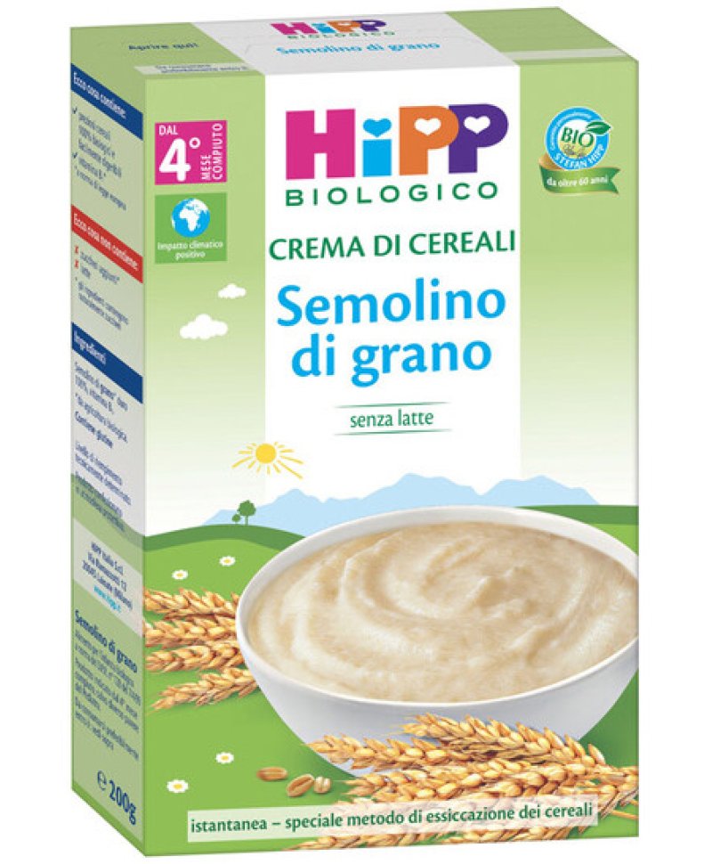 HIPP BIO CREMA CEREALI SEMOLIN