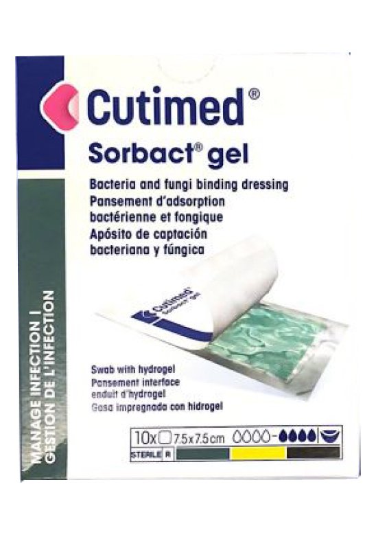 CUTIMED SORBACT IGEL 7,5X7,5CM