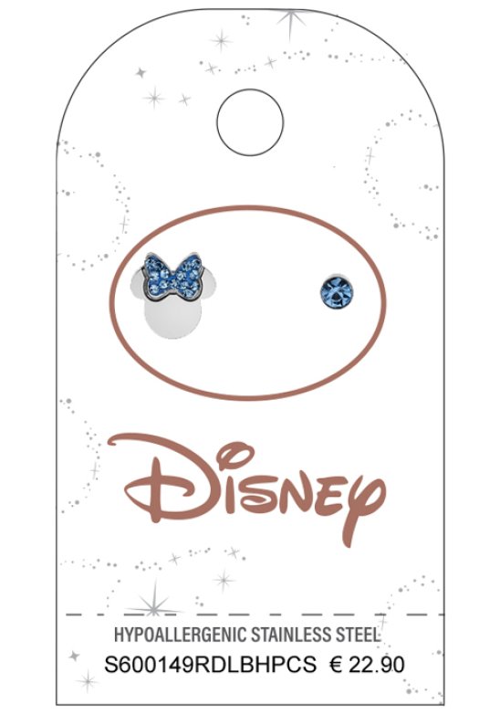 DISNEY ORECCHINO MINNIE BLU