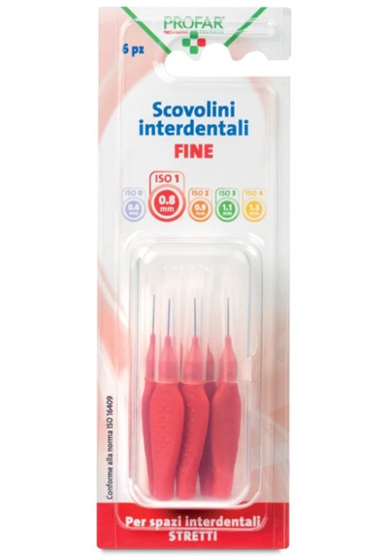 PROFAR SCOVOLINI ROSSO 0,8 6PZ