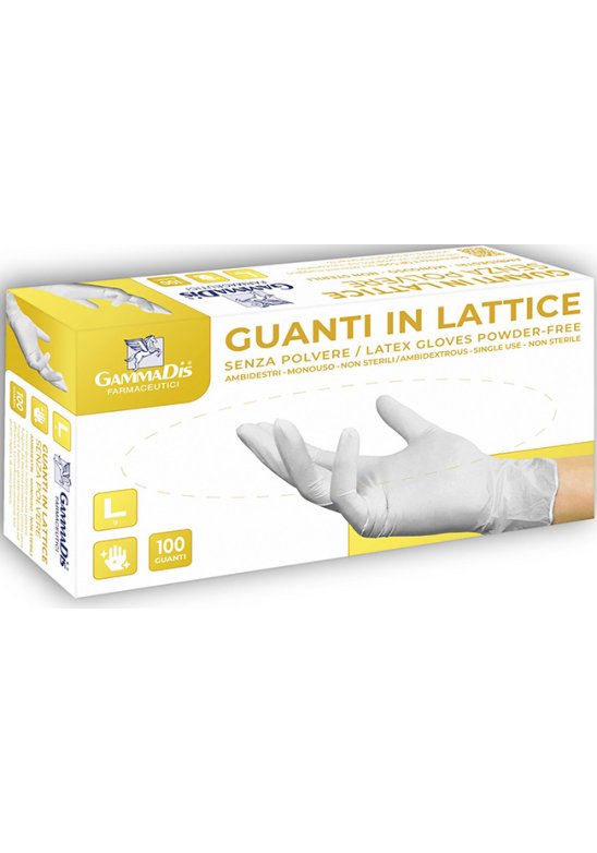 GUANTI LATTICE S/POLV S 100PZ