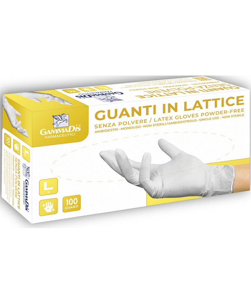 GUANTI LATTICE S/POLV S 100PZ