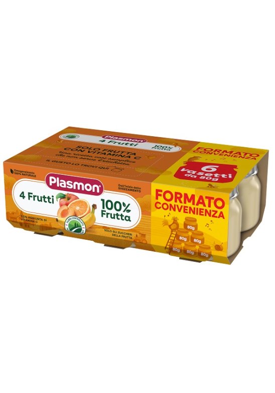PLASMON OMOG 4 FRUTTI 6X80GR
