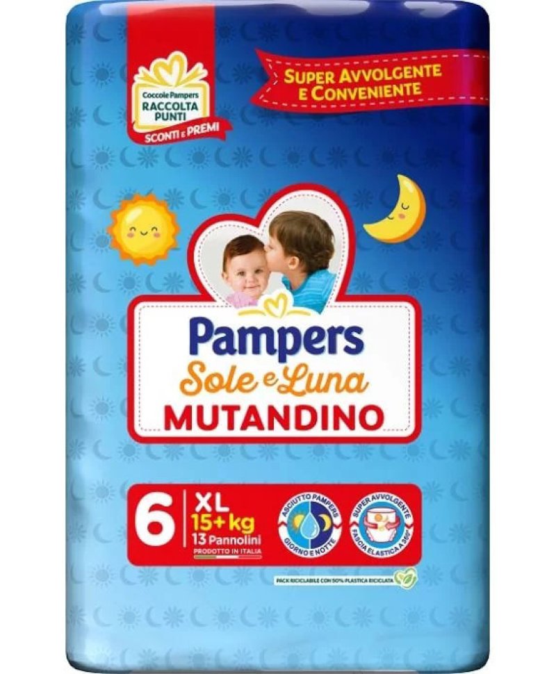 PAMPERS SOLE&LUNA MUT XL 13PZ