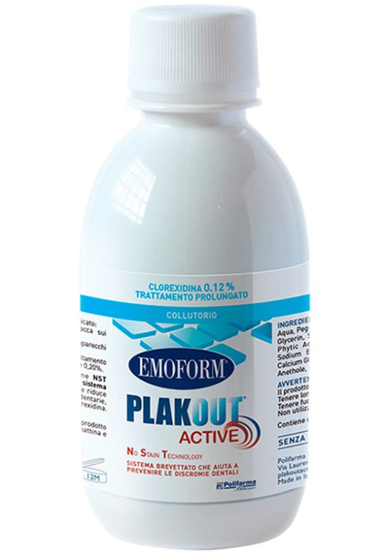 EMOFORM PLAKOUT ACTIVE 0,12% clorexidina+ DENTIFRICIO