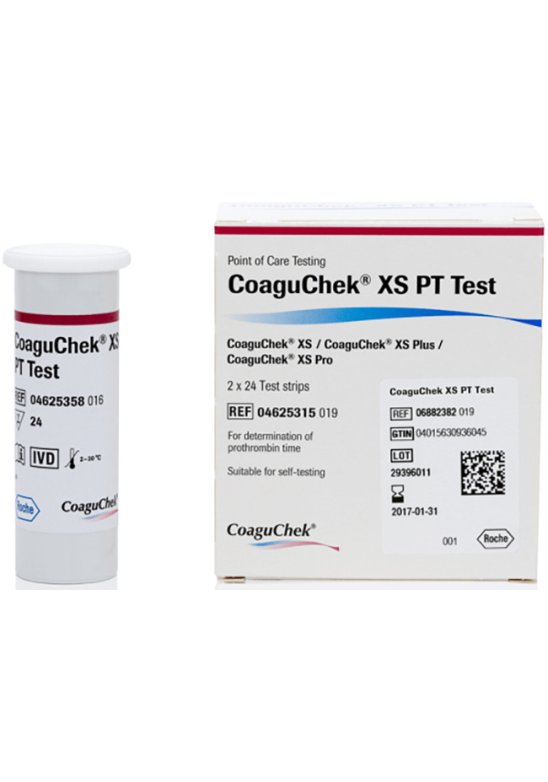 COAGUCHEK XS PT 2X24 TEST