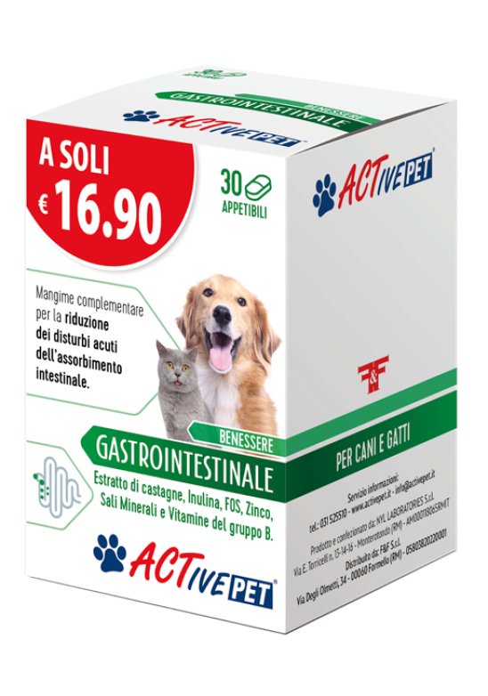 ACTIVE PET GASTROINTEST 30CPR
