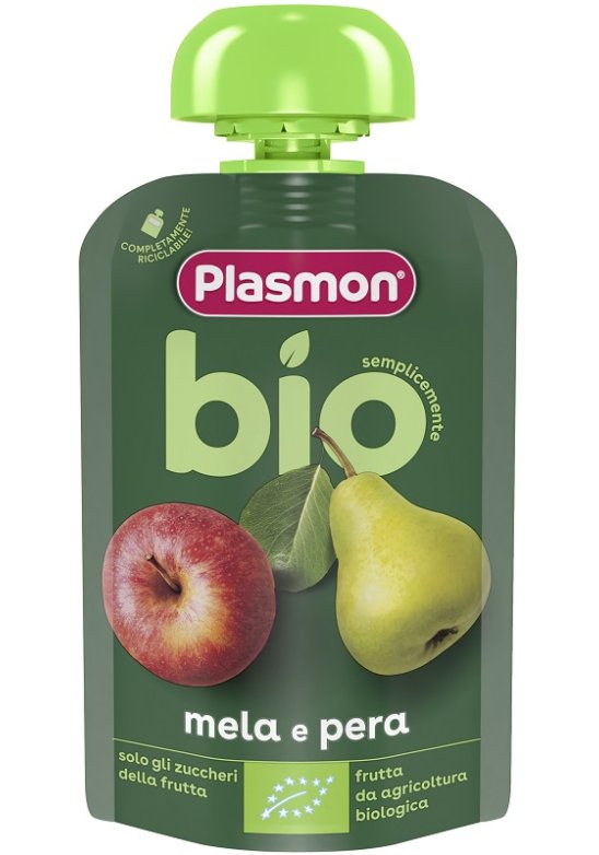 PLASMON BIO MELA PERA POUCHES100