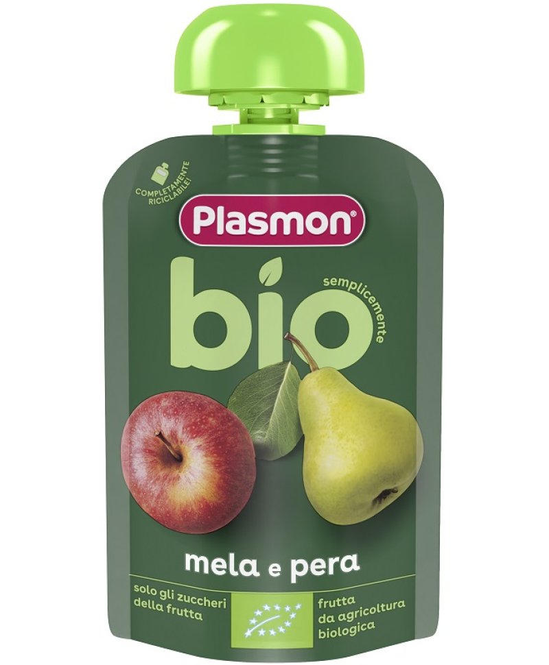 PLASMON BIO MELA PERA POUCHES100