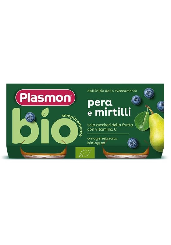 PLASMON BIO OMOG PERA/MIRT 2X80G