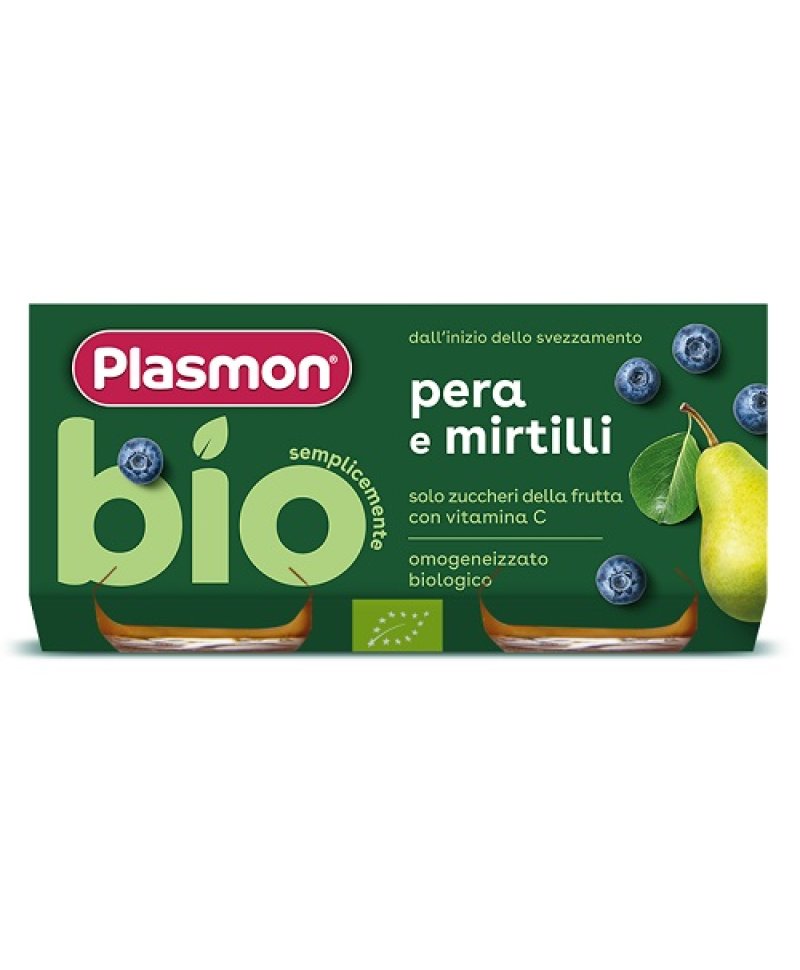 PLASMON BIO OMOG PERA/MIRT 2X80G