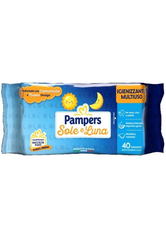 PAMPERS WIPES SOLE&LUNA 40PZ