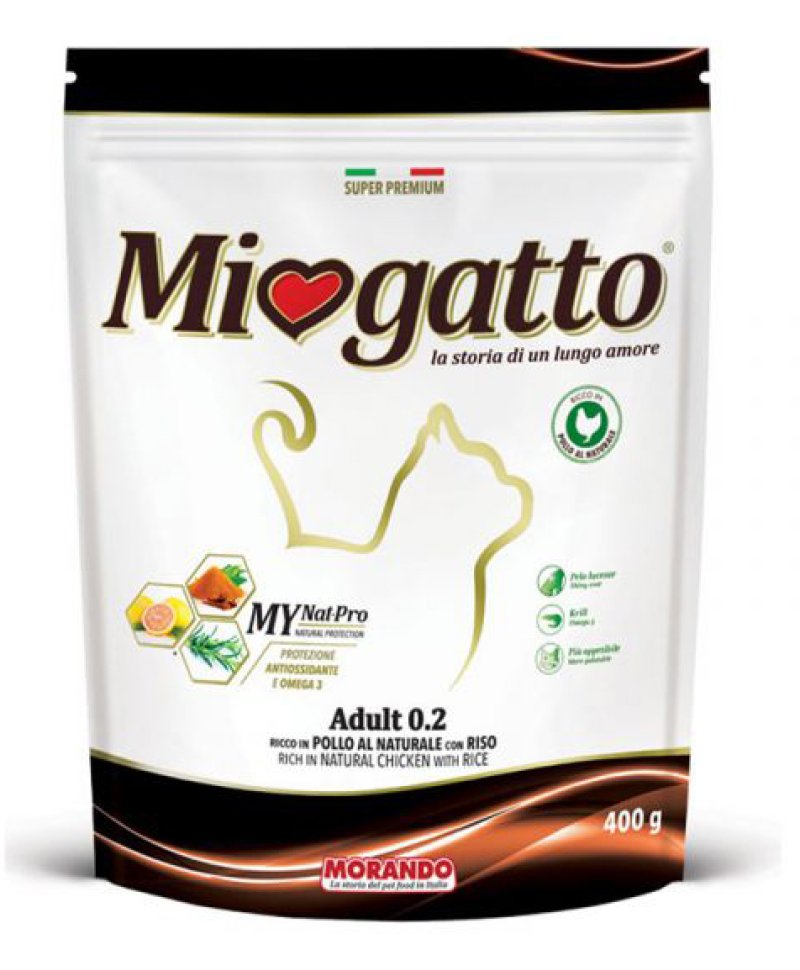 MIOGATTO STERIL POL/NAT 400G