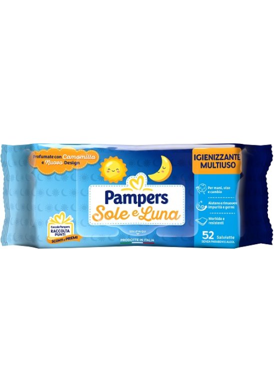 PAMPERS WIPES SOLE&LUNA 52PZ