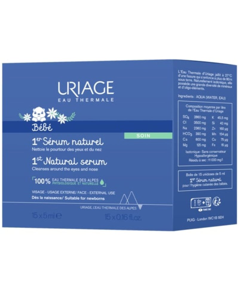 URIAGE BEBE SIERO FISIOL 15X5ML(